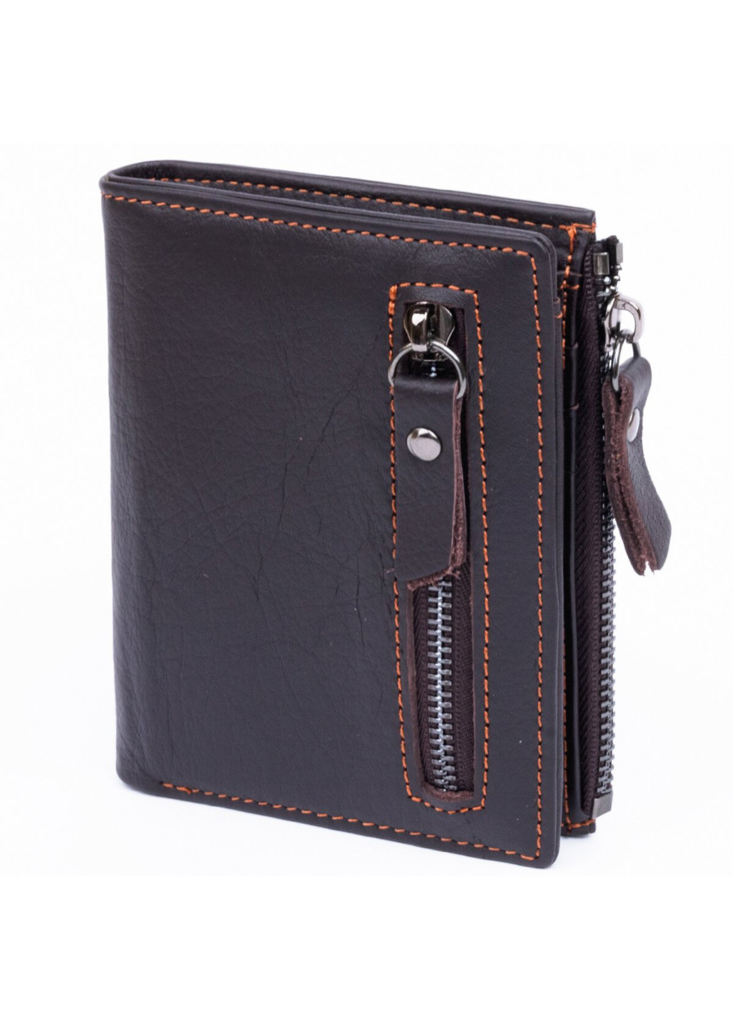 Чоловік шкіряний гаманець 9х11,5х1,5 см Vintage (229458628)