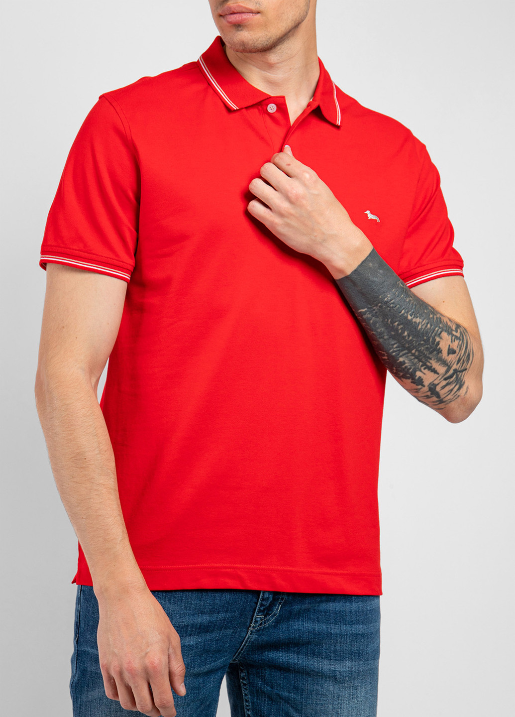 Красная футболка-поло для мужчин Harmont & Blaine