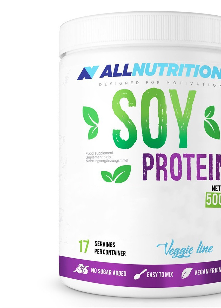 Соєвий протеїн для веганів Soy Protein - 500g Cherry Yogurt ] Allnutrition (232599901)