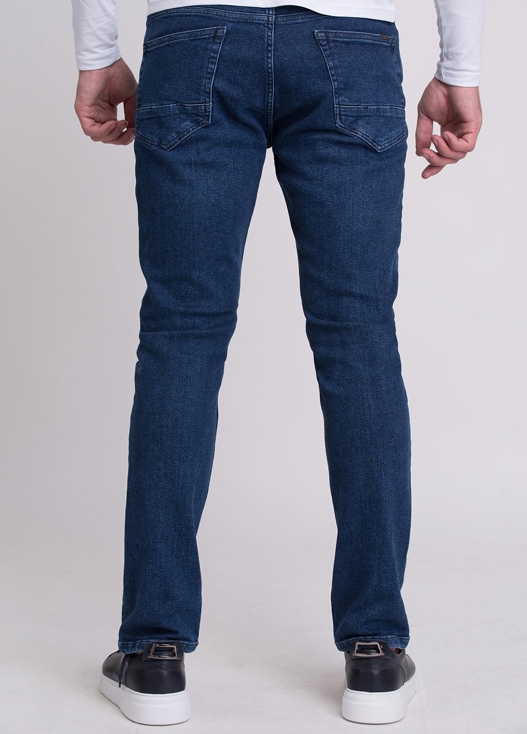 Синие демисезонные зауженные джинсы Trend Collection
