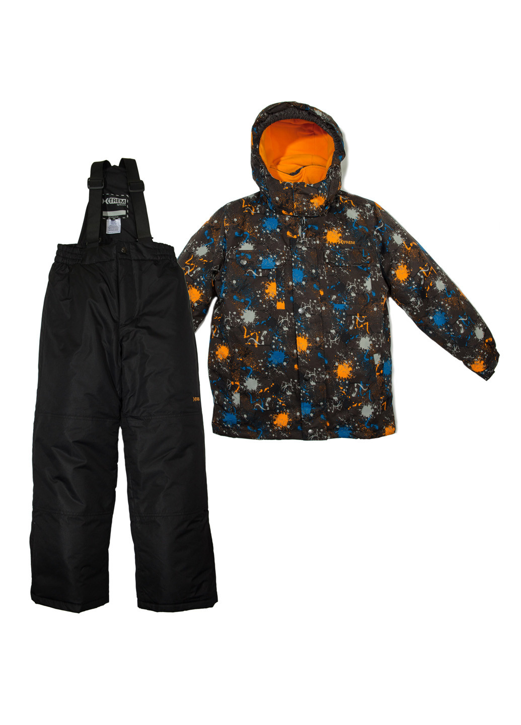 Темно-сірий демісезонний комплект (куртка, комбінезон) X-Trem by Gusti