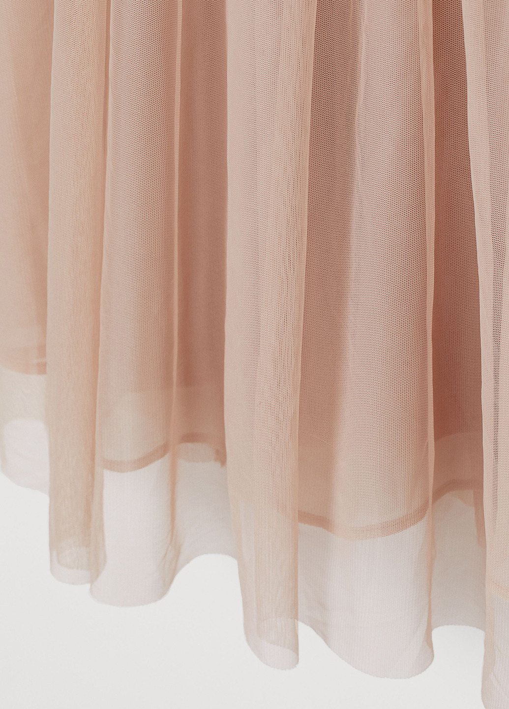 Бежевое платье H&M однотонное