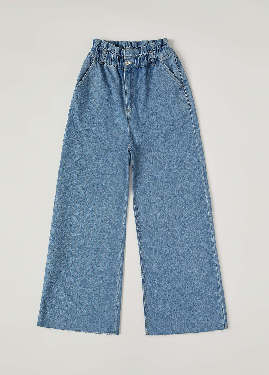 Штани DeFacto кюлоти світло блакитні джинсові бавовна