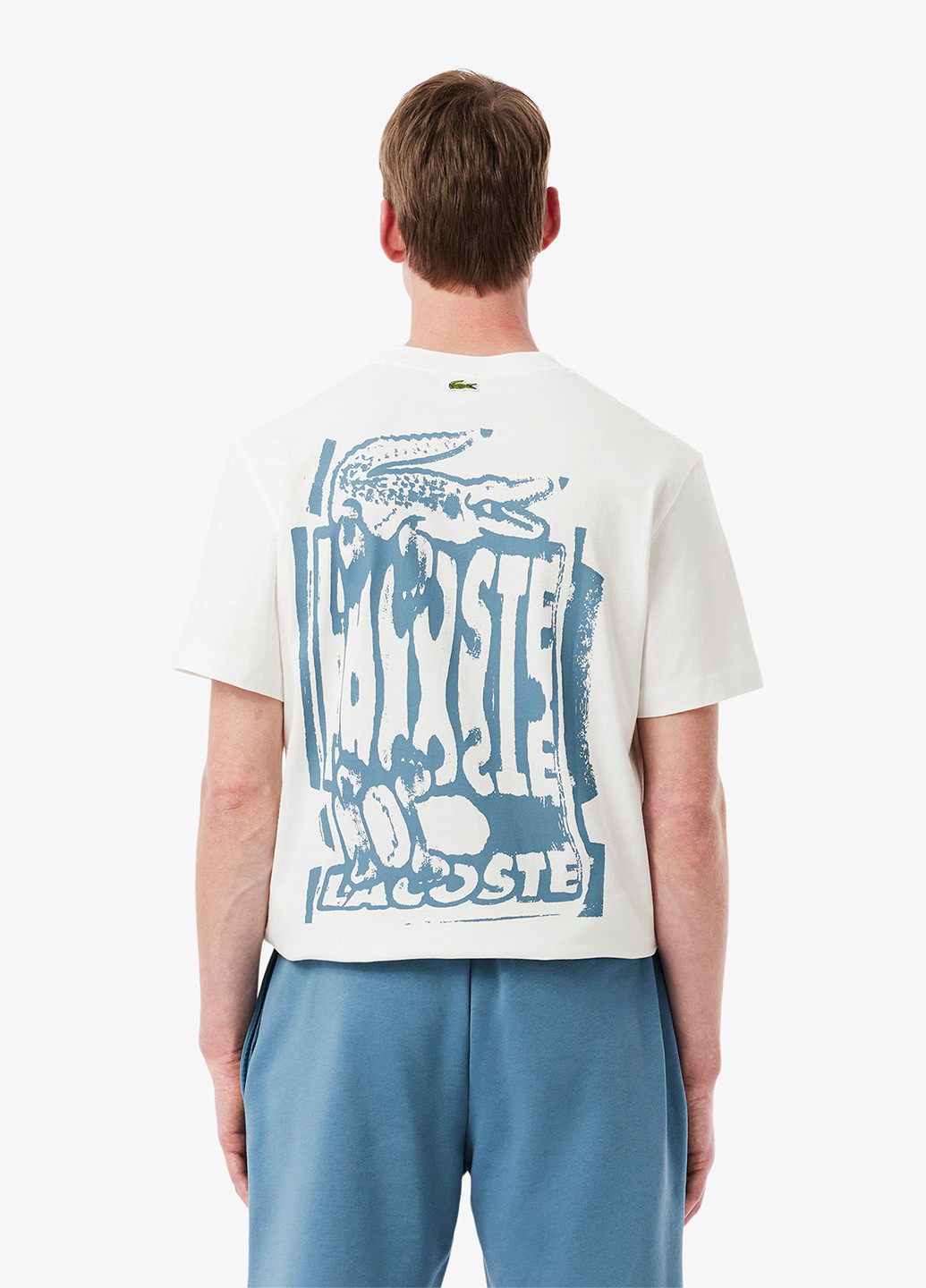 Молочная футболка Lacoste