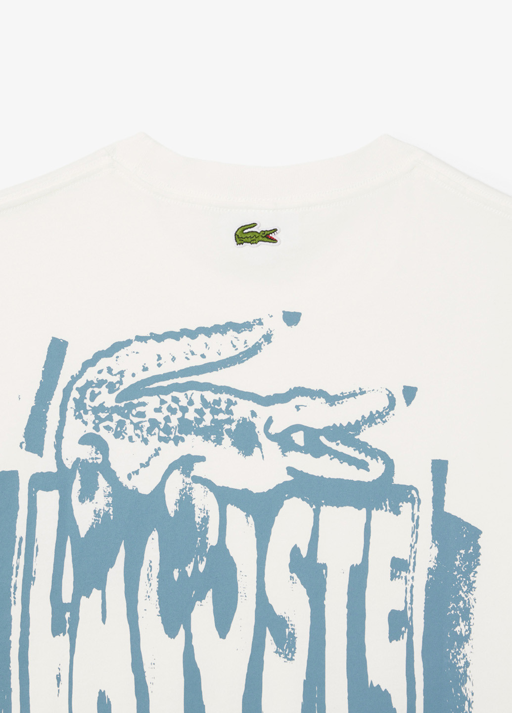 Молочная футболка Lacoste