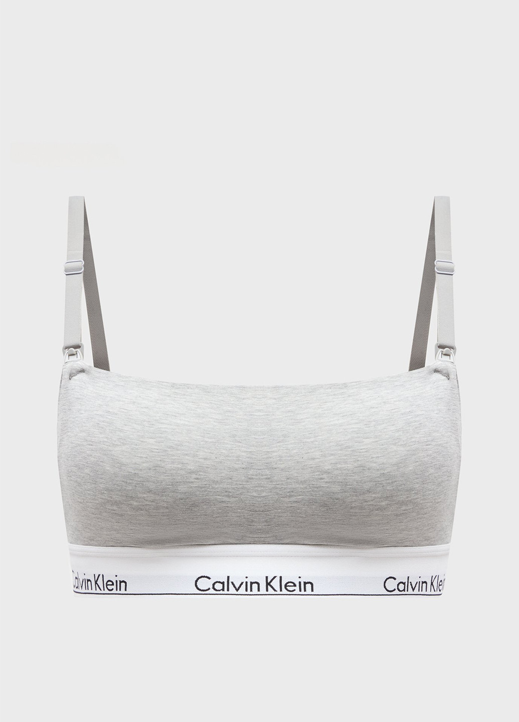 Серый бюстгальтер Calvin Klein без косточек хлопок