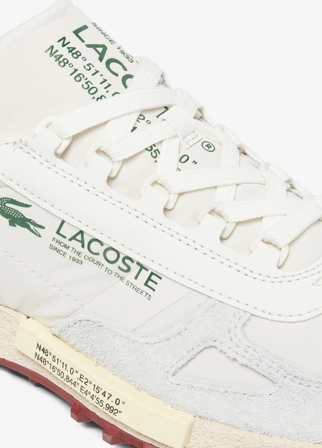 Белые демисезонные кроссовки Lacoste ELİTE ACTİVE