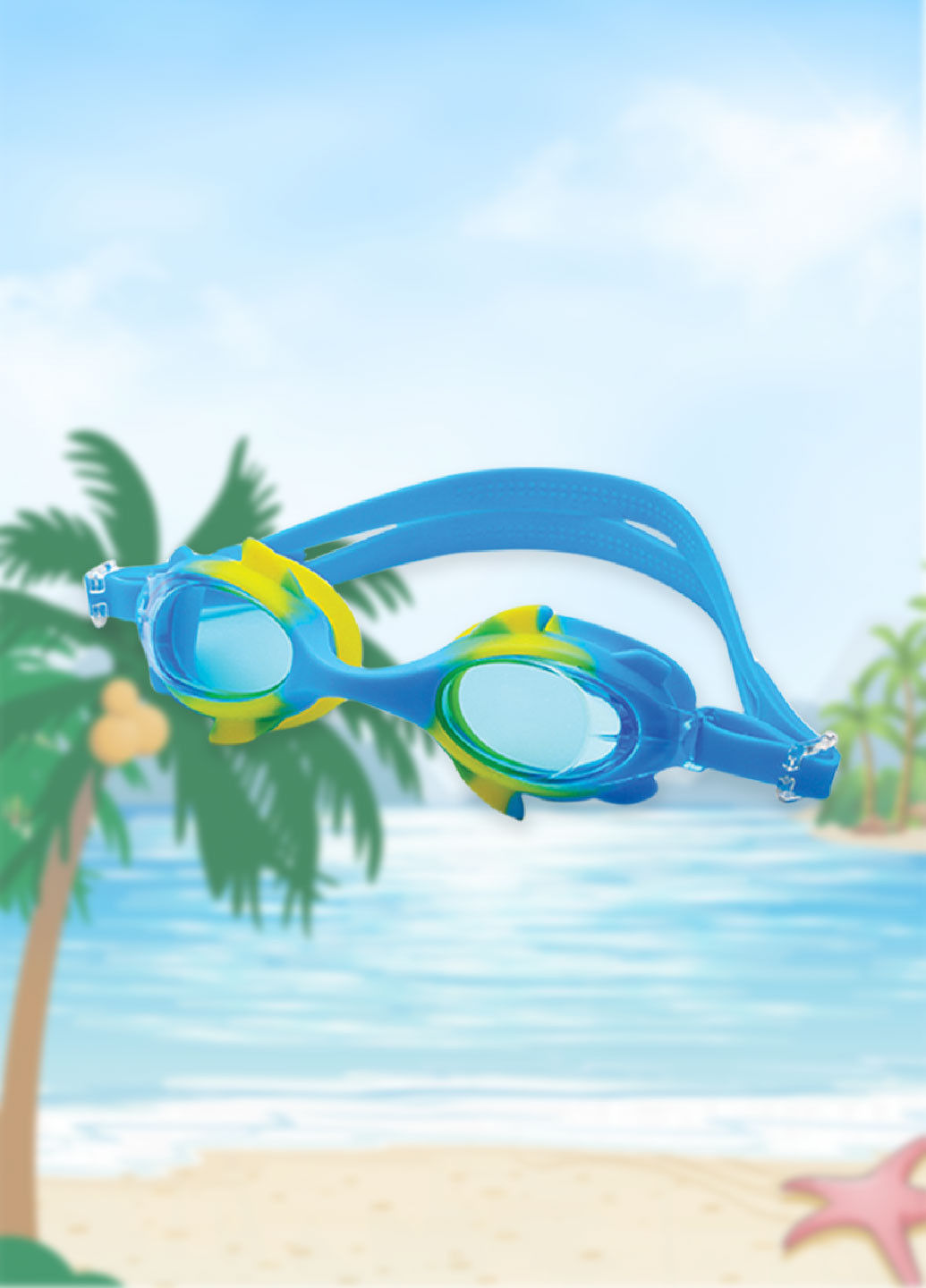 Очки для плавания детские, универсальные с Anti-туманным Покрытием, Leacco No Brand (251444871)