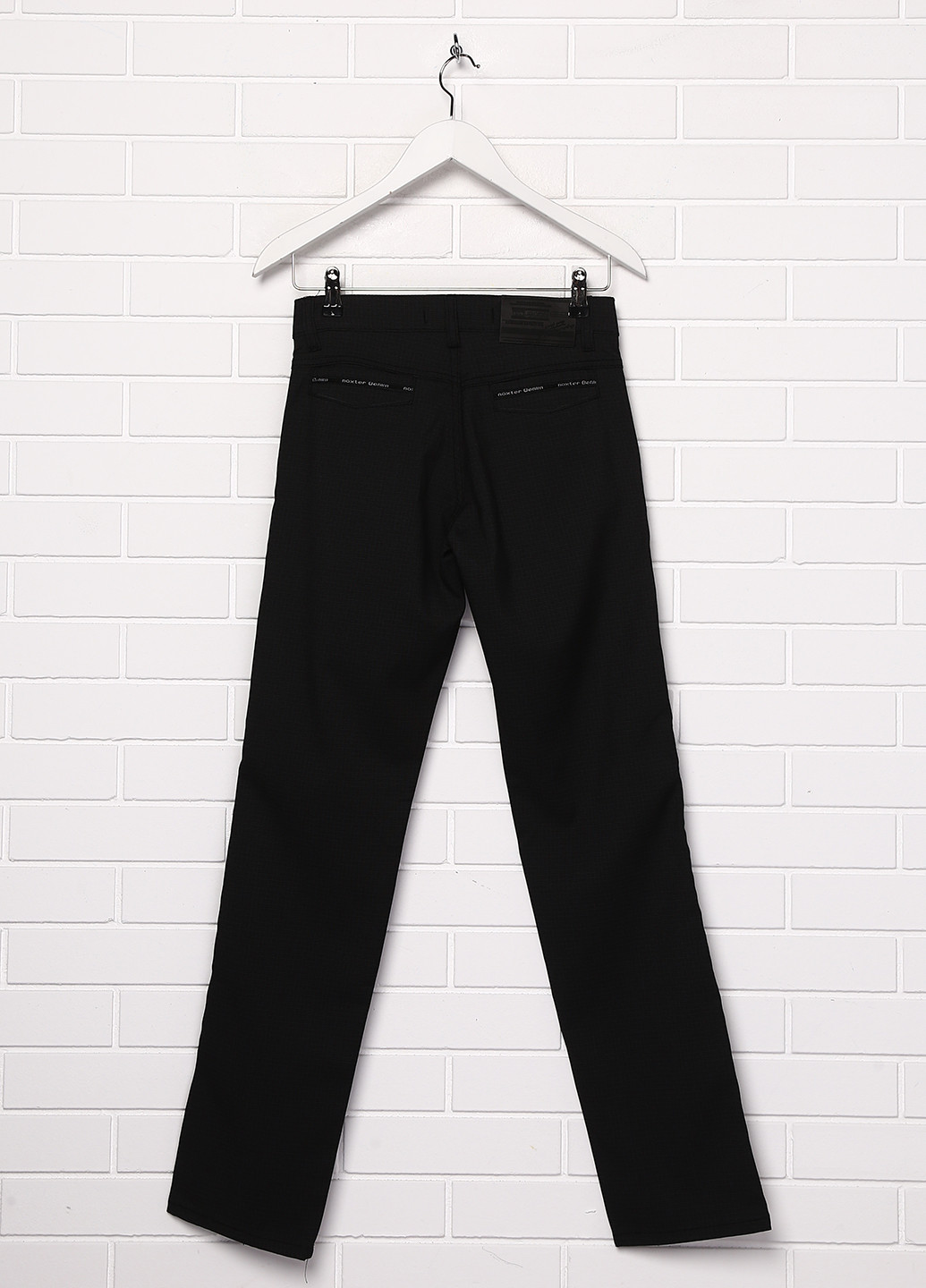 Грифельно-серые кэжуал демисезонные прямые брюки Noxter