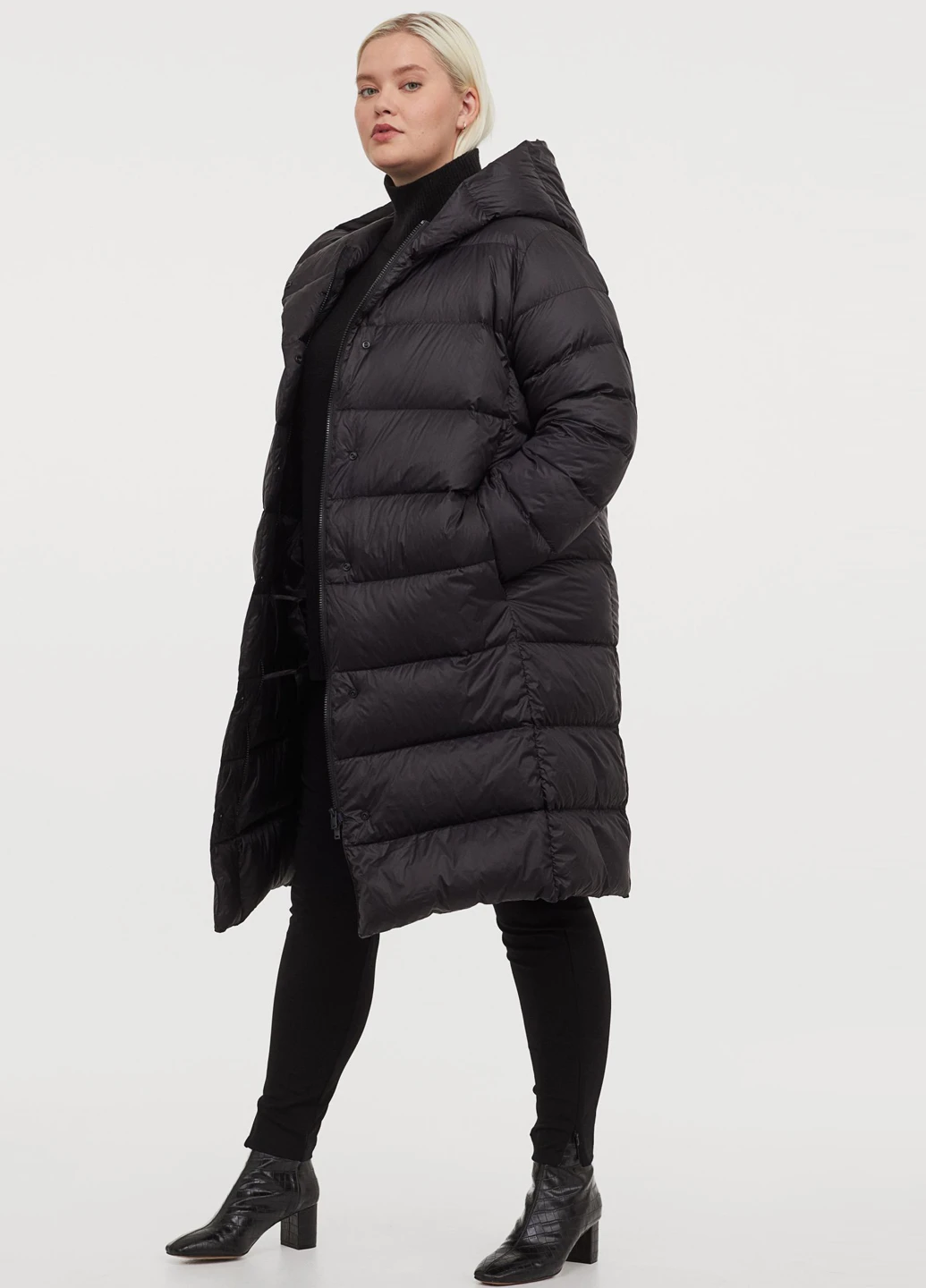 Чорний демісезонний Пуховик H&M