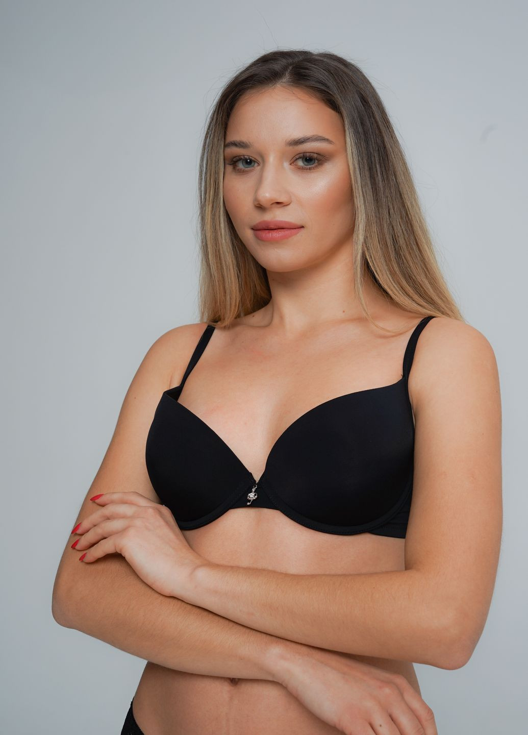 Чёрный бюстгальтер 31113 черный IMPLICITE с косточками
