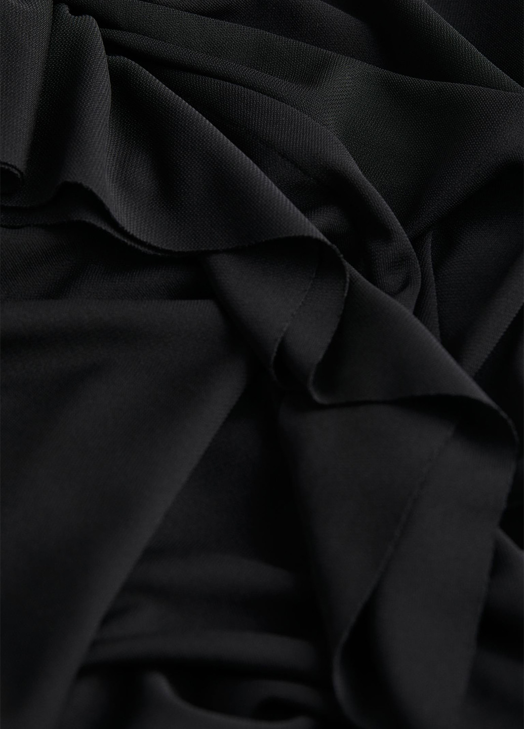 Черная кэжуал однотонная юбка H&M карандаш