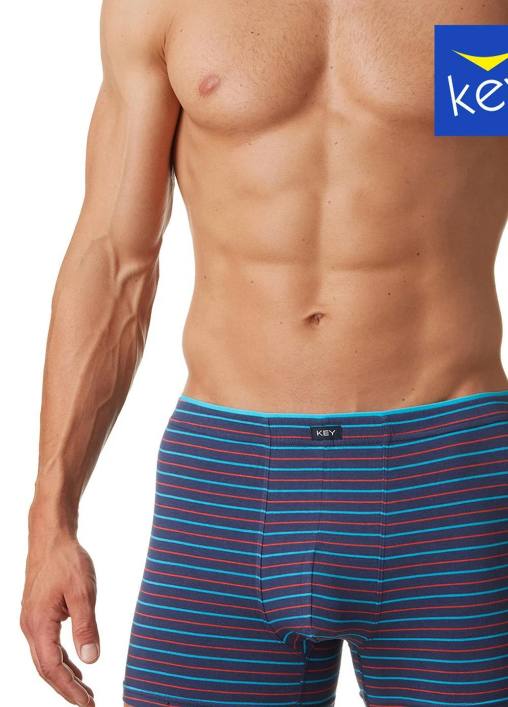 Труси-шорти чоловічі 4XL синьо-червоний MXH 390 A22 3-4XL Key (254321209)
