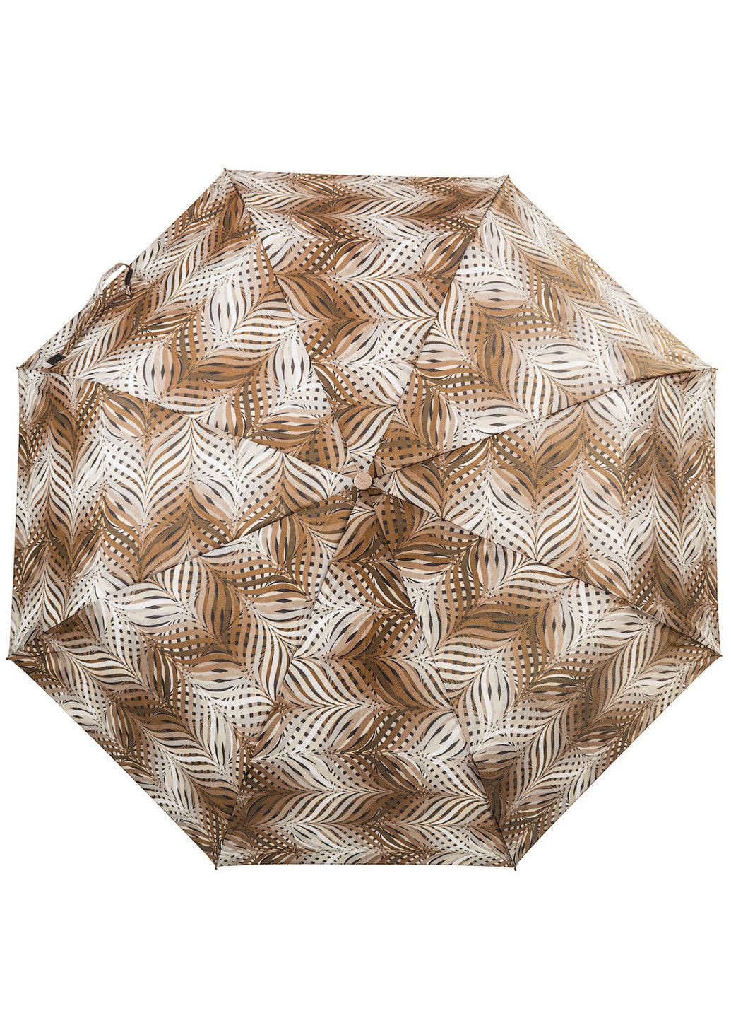 Коричнева складний парасолька повний автомат 98 см Airton (197761405)