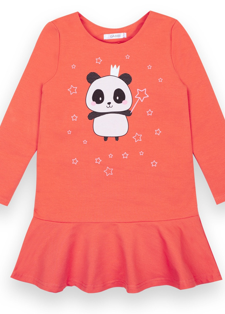 Оранжевое детское платье для девочки Габби (204127457)