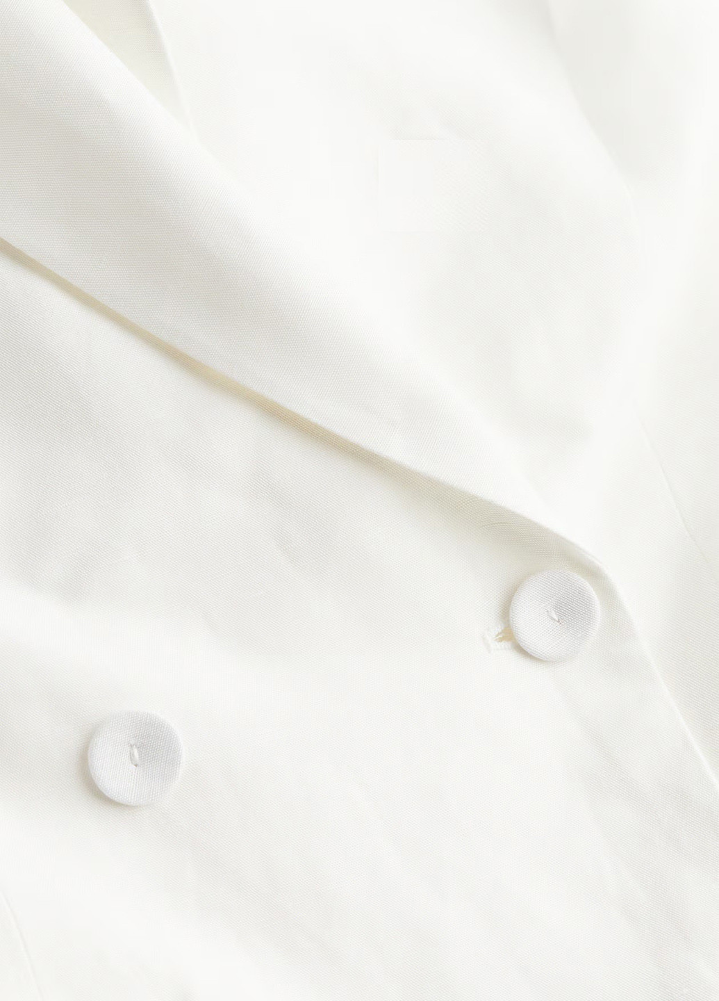 Белое кэжуал платье с открытой спиной H&M однотонное