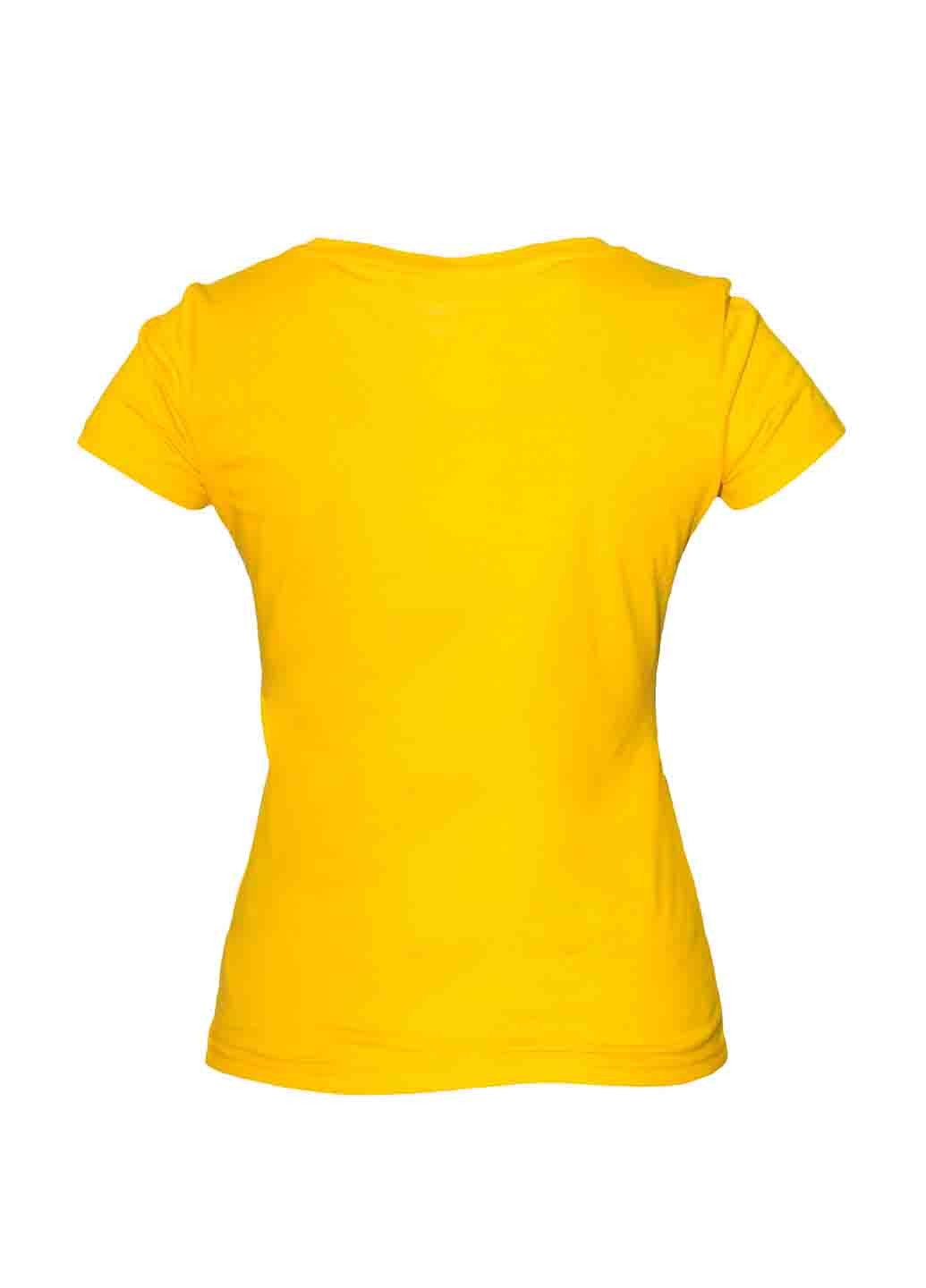 Желтая летняя футболка Erke