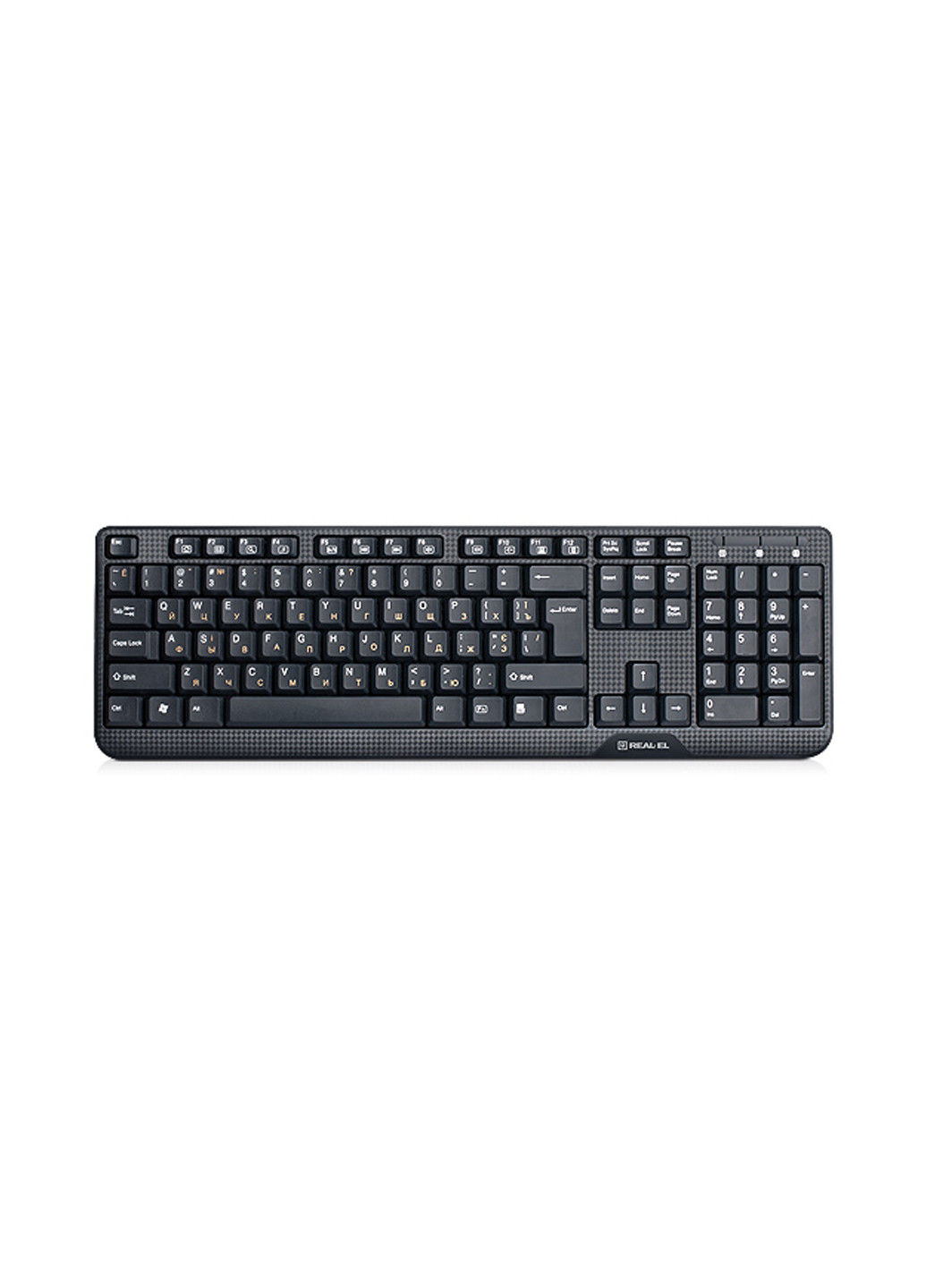 Клавіатура Black PS / 2 Real-El standard 500 (134154274)