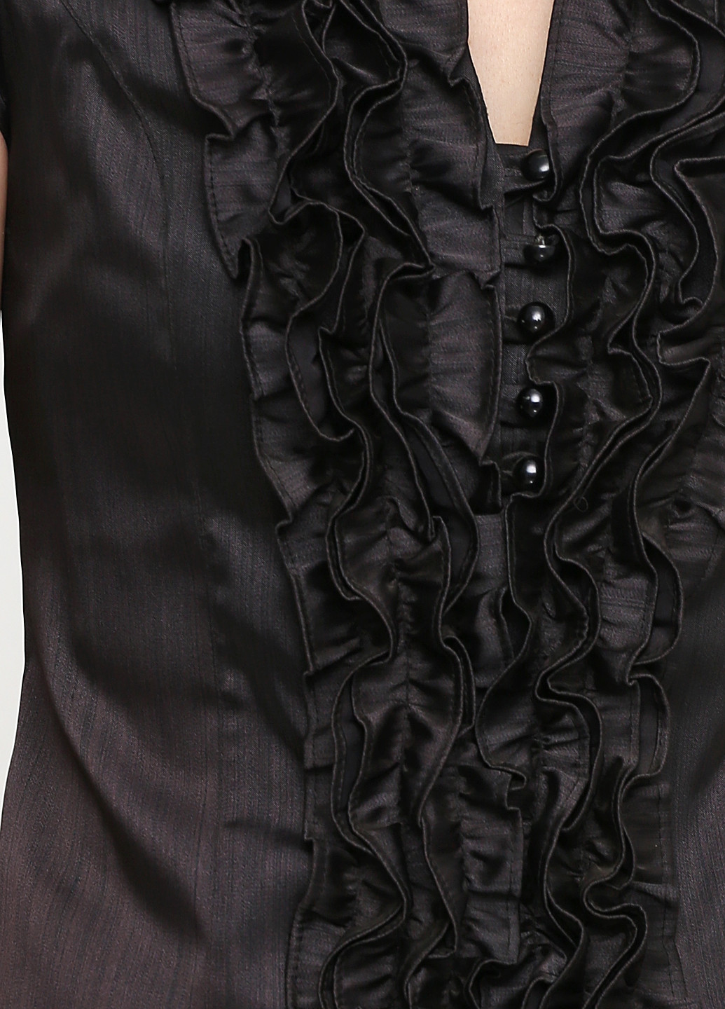 Черное коктейльное платье футляр Fashion однотонное
