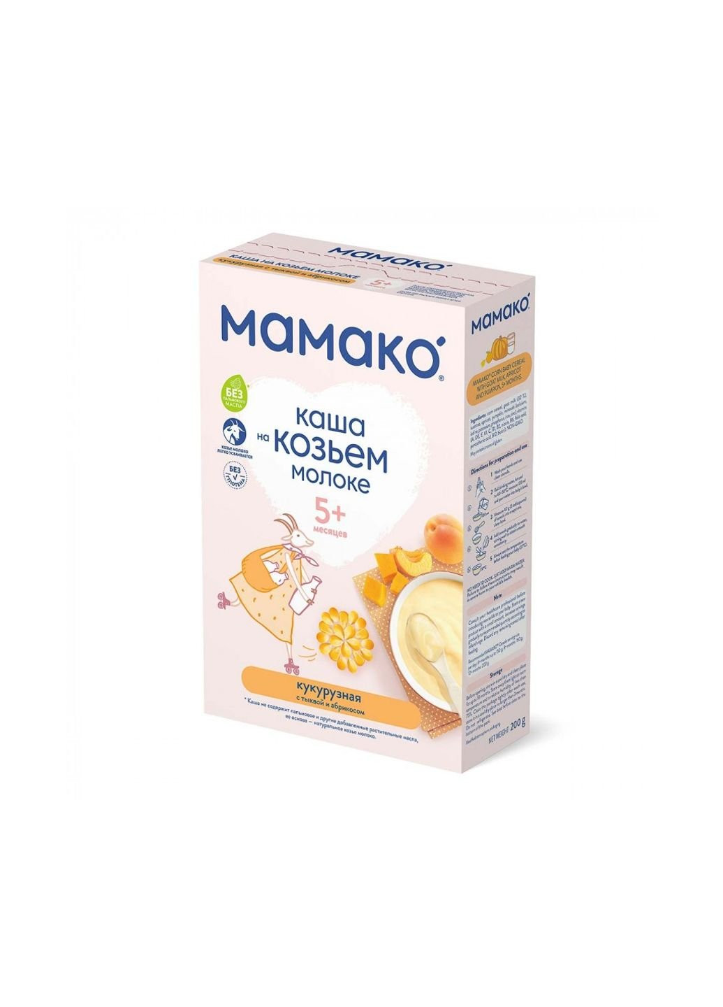 Дитяча каша кукурудзяна на козячому молоці 200 г (1105404) MAMAKO (254084510)