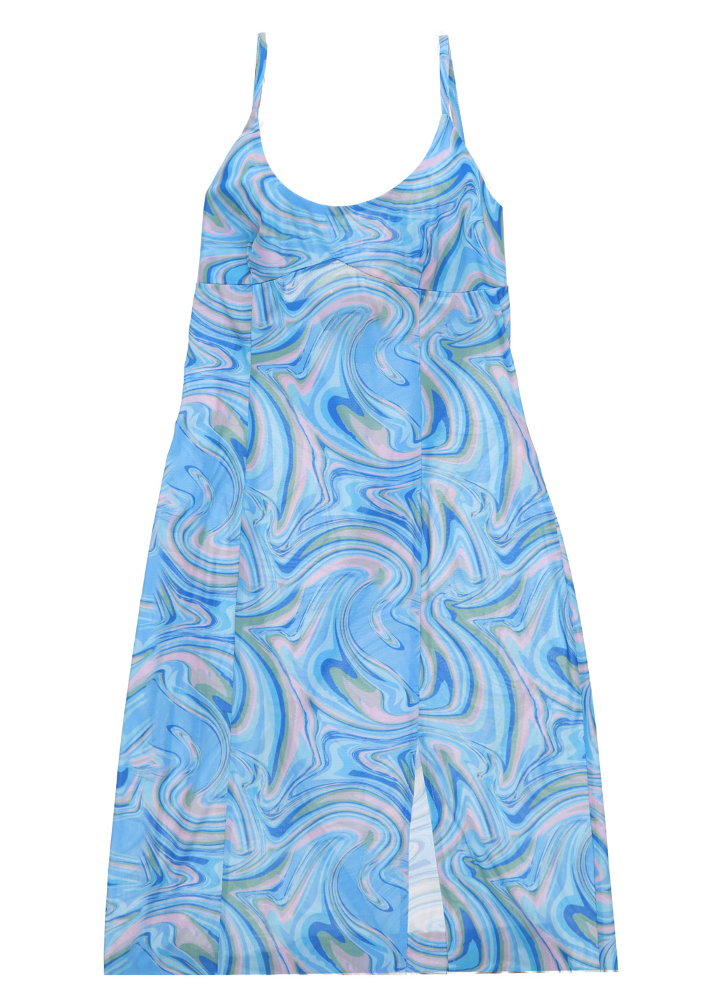 Блакитна кежуал сукня Missguided з абстрактним візерунком