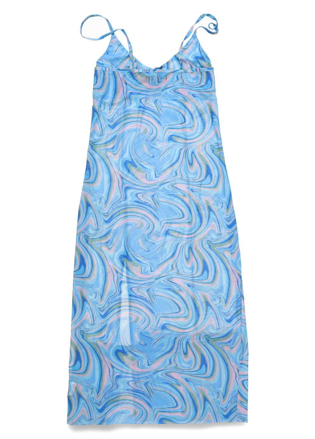 Голубое кэжуал платье Missguided с абстрактным узором