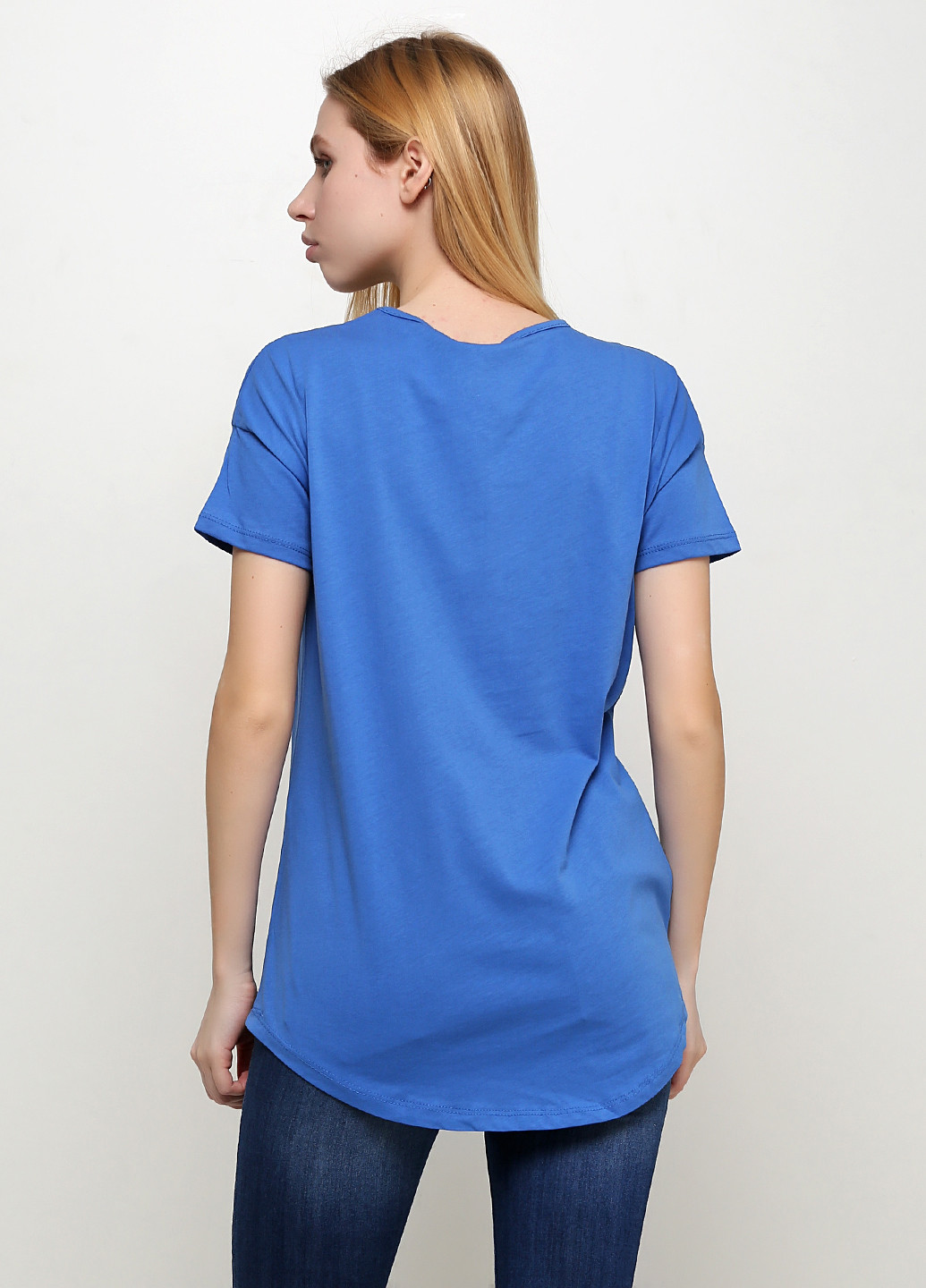 Темно-блакитна літня футболка Titaness