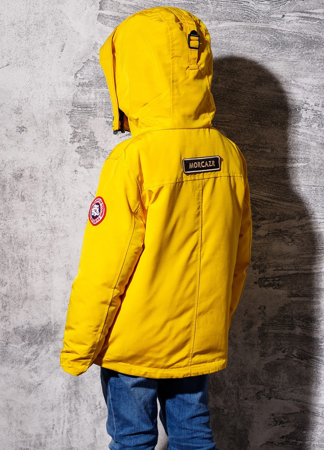 Желтая демисезонная пуховая демисезонная куртка для мальчика 7348 140 см желтый 52867 DobraMAMA