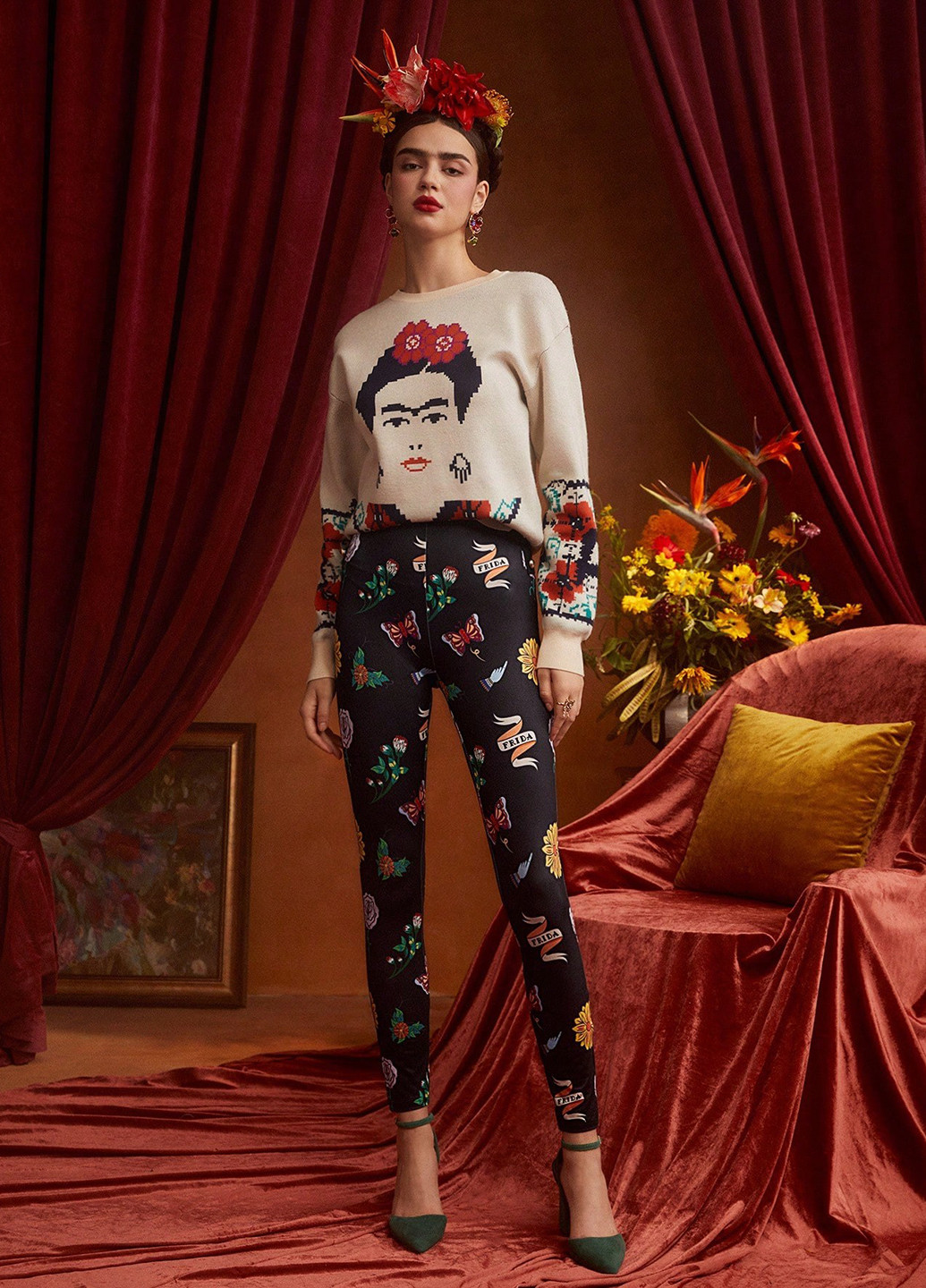 Черные демисезонные леггинсы SHEIN