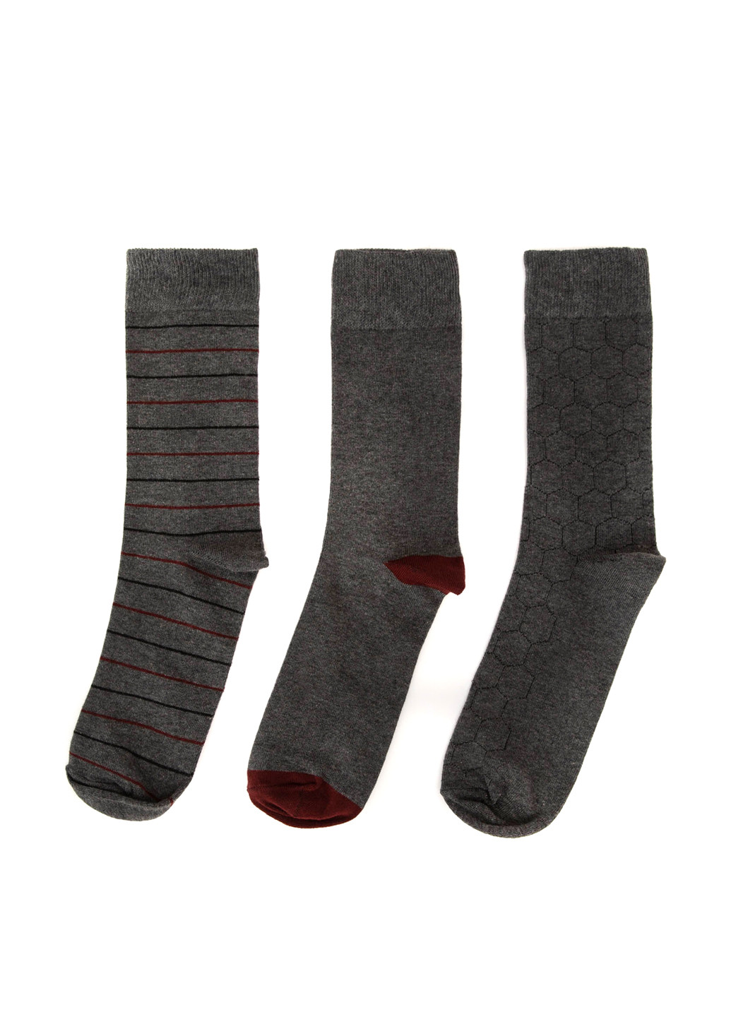 Шкарпетки(3шт) DeFacto темно-сірі повсякденні