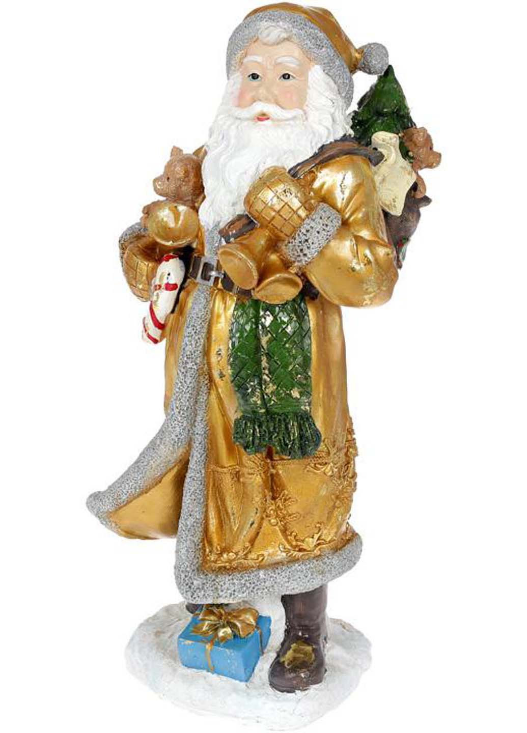 Новорічна фігурка Санта з дзвіночками 21х18.5х45см Bona (255430067)