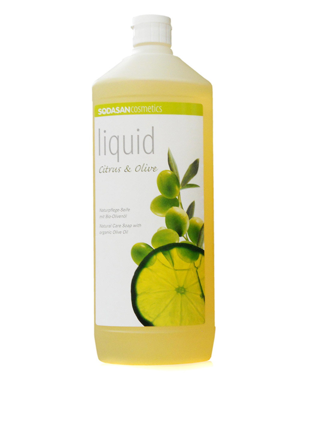 Органическое мыло Citrus-Olive жидкое, бактерицидное с цитрусовым и оливковым маслами, 1 л Sodasan (185402111)