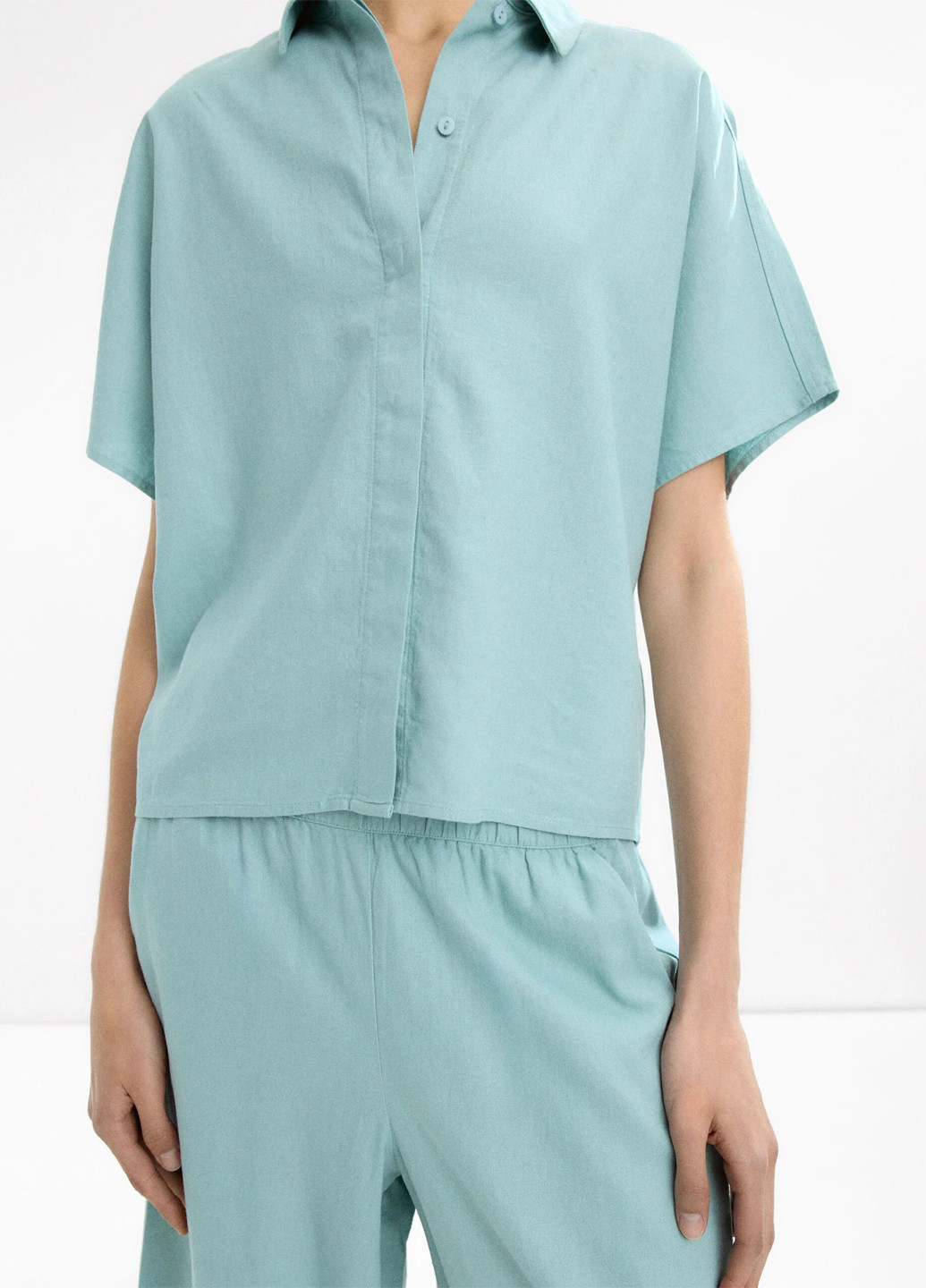 Мятная кэжуал рубашка однотонная Parfois