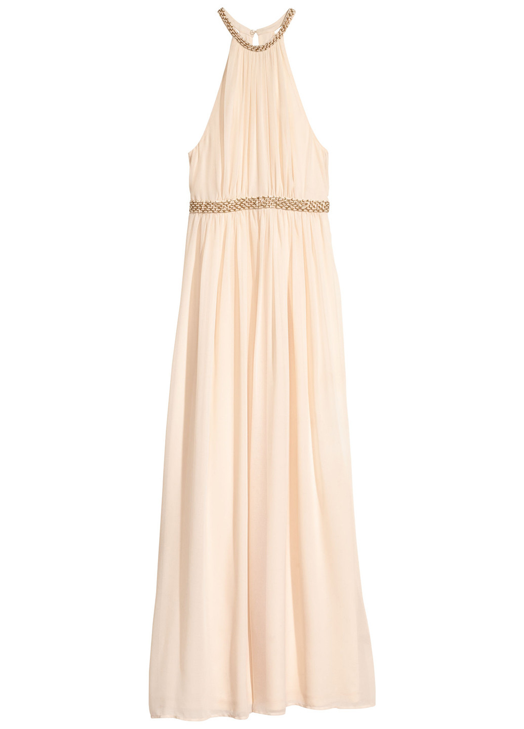 Молочна вечірня плаття, сукня H&M однотонна