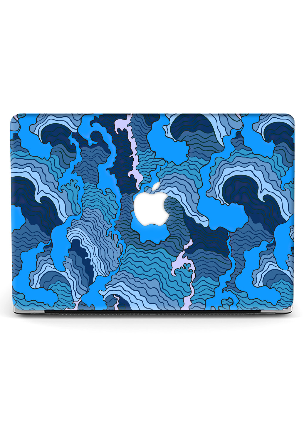 Чехол пластиковый для Apple MacBook Pro Retina 15 A1398 Синяя текстура (Blue moving texture) (6353-2501) MobiPrint (218867294)
