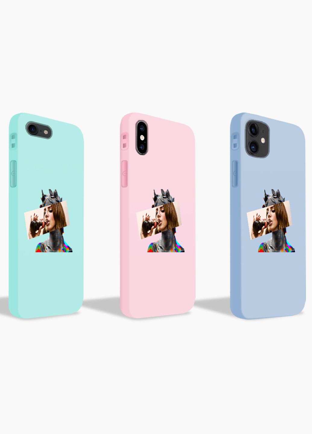 Чехол силиконовый Apple Iphone Xr Лана Дель Рей Ренесанс (Lana Del Rey Renaissance) Белый (8225-1204) MobiPrint (219347971)