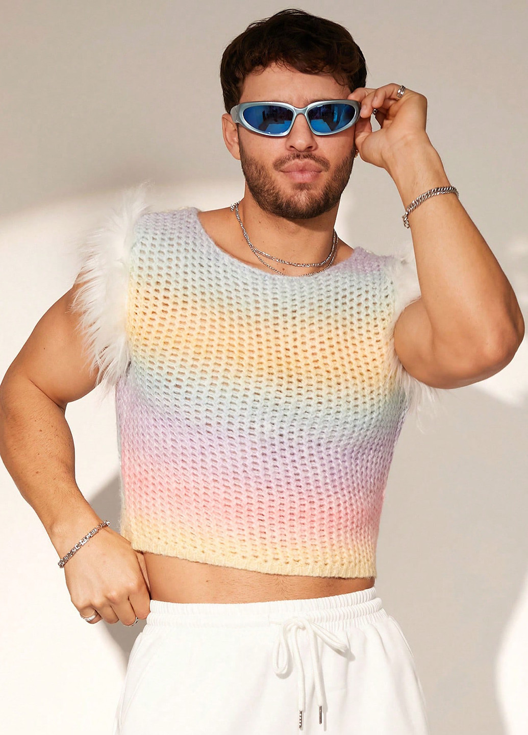 Комбінований літній джемпер джемпер SHEIN