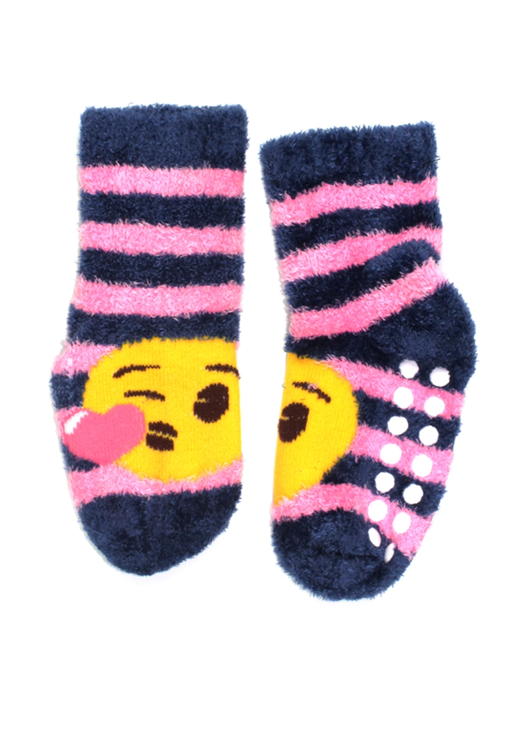 Комбіновані шкарпетки Emoji смужки (189515799)
