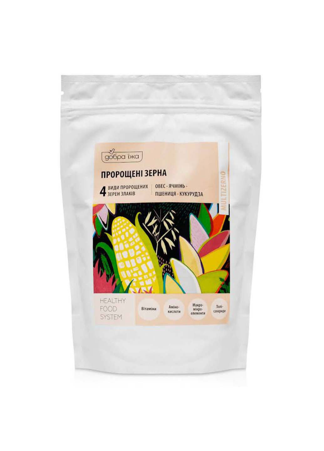 Пророщенные зерна пшеницы овса ячменя и кукурузы 150 г Добра Їжа (255301675)