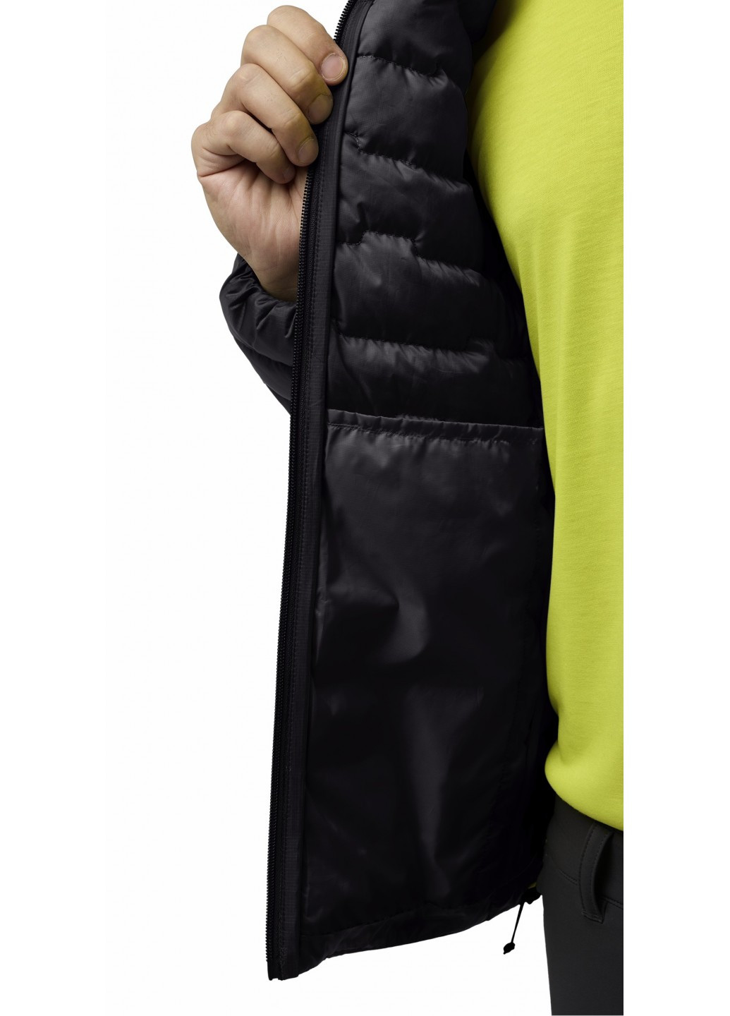 Чорний демісезонний Пуховик Jack Wolfskin