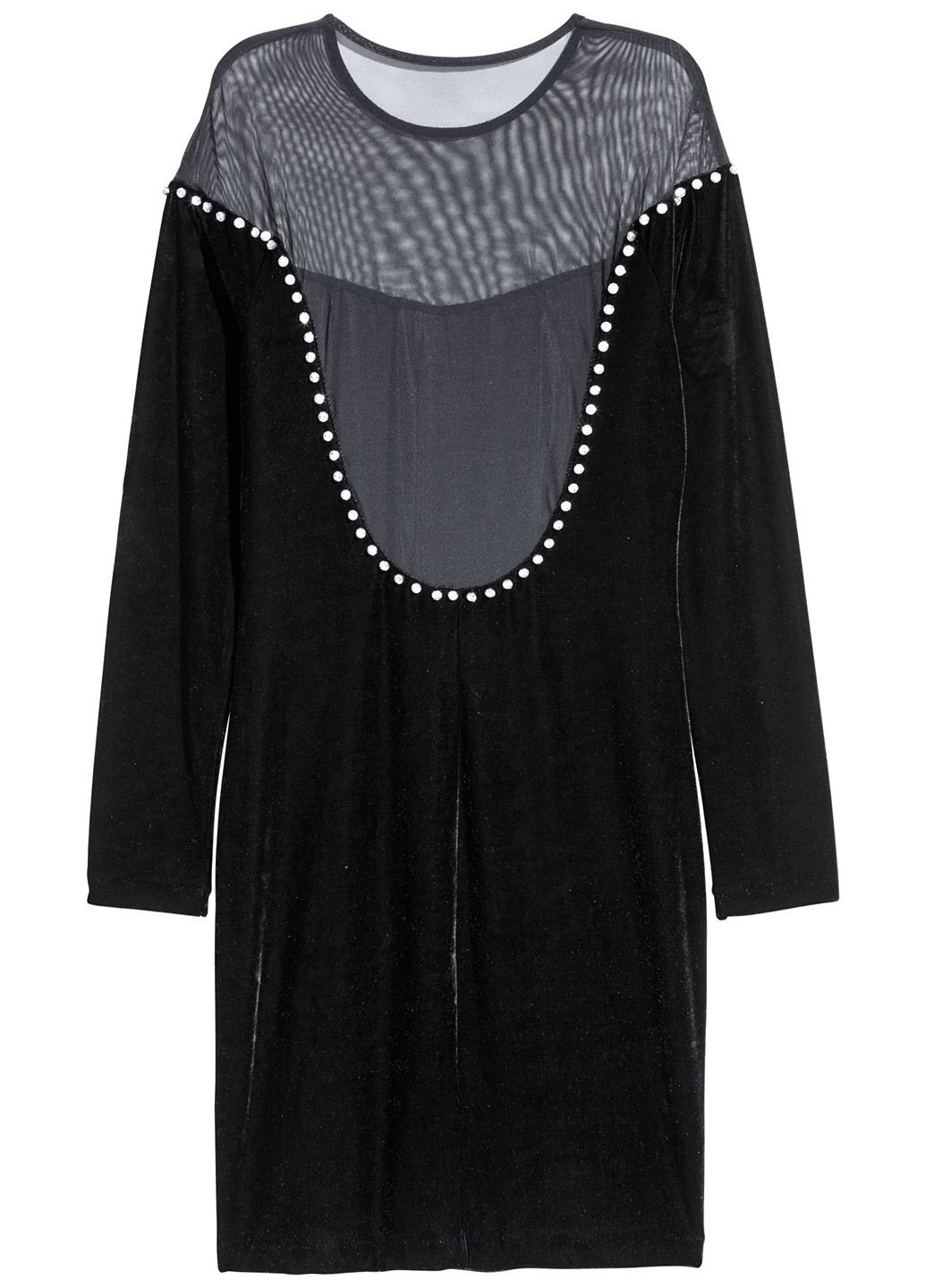 Черное кэжуал платье H&M однотонное