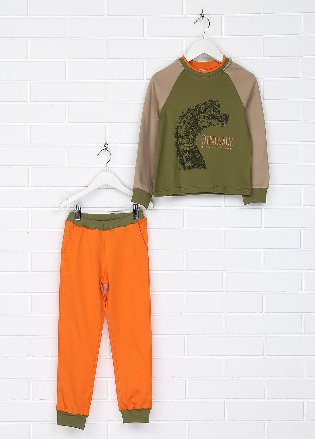 Оливково-зеленая всесезон пижама (реглан, брюки) Роза