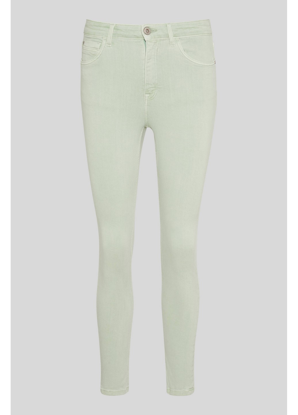 Джинси C&A однотонні світло зелені джинсові бавовна