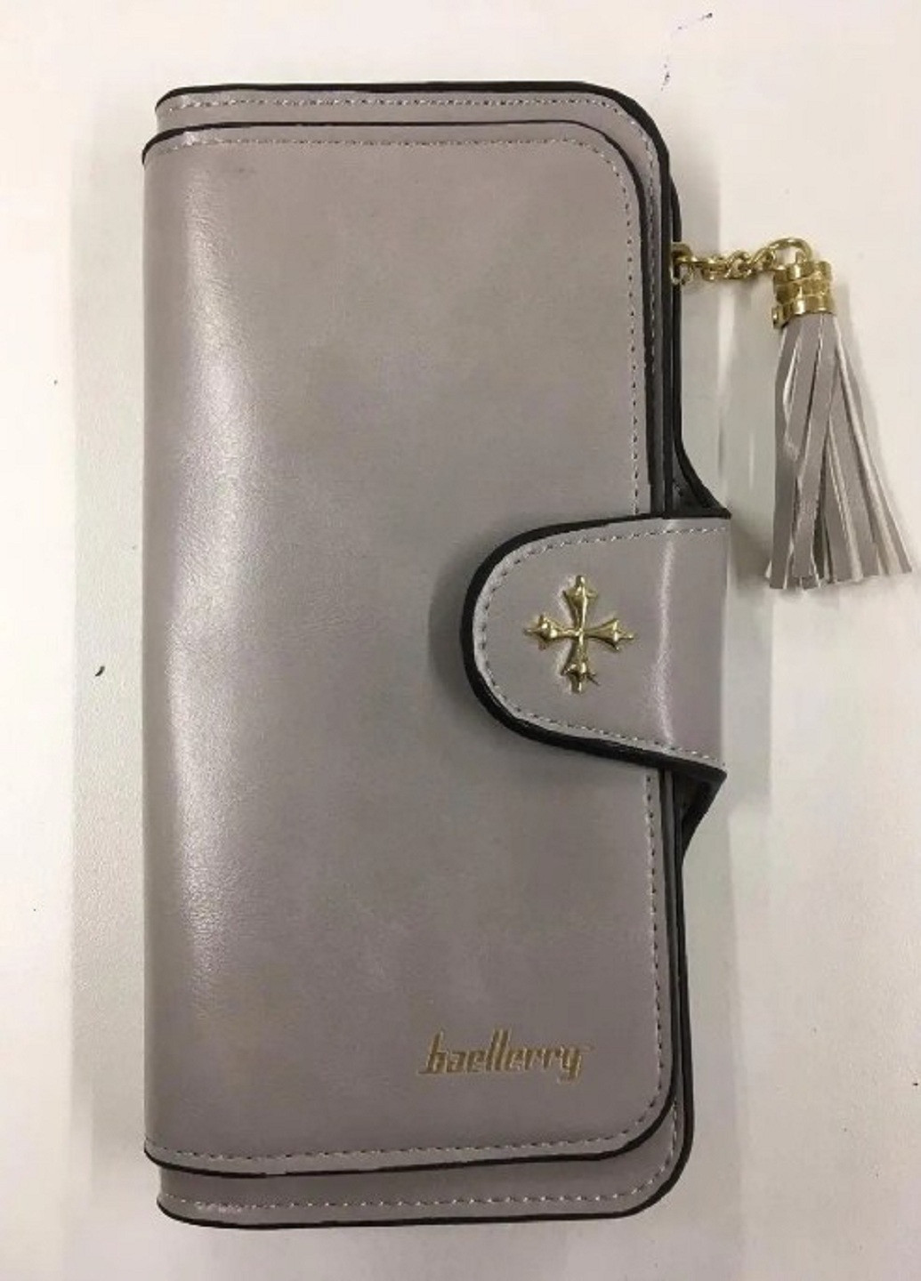 Стильный и вместительный женский кошелёк портмоне Forever 2341 Серый Baellerry (253932357)