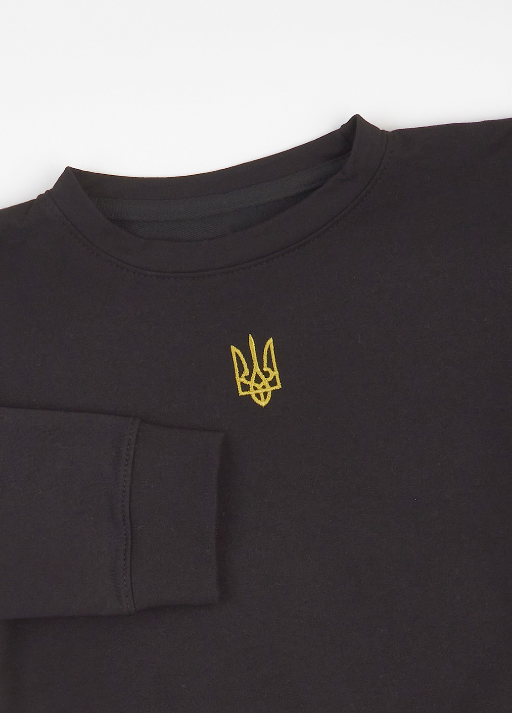 dexter's свитшот украинская символика черный кэжуал хлопок, футер