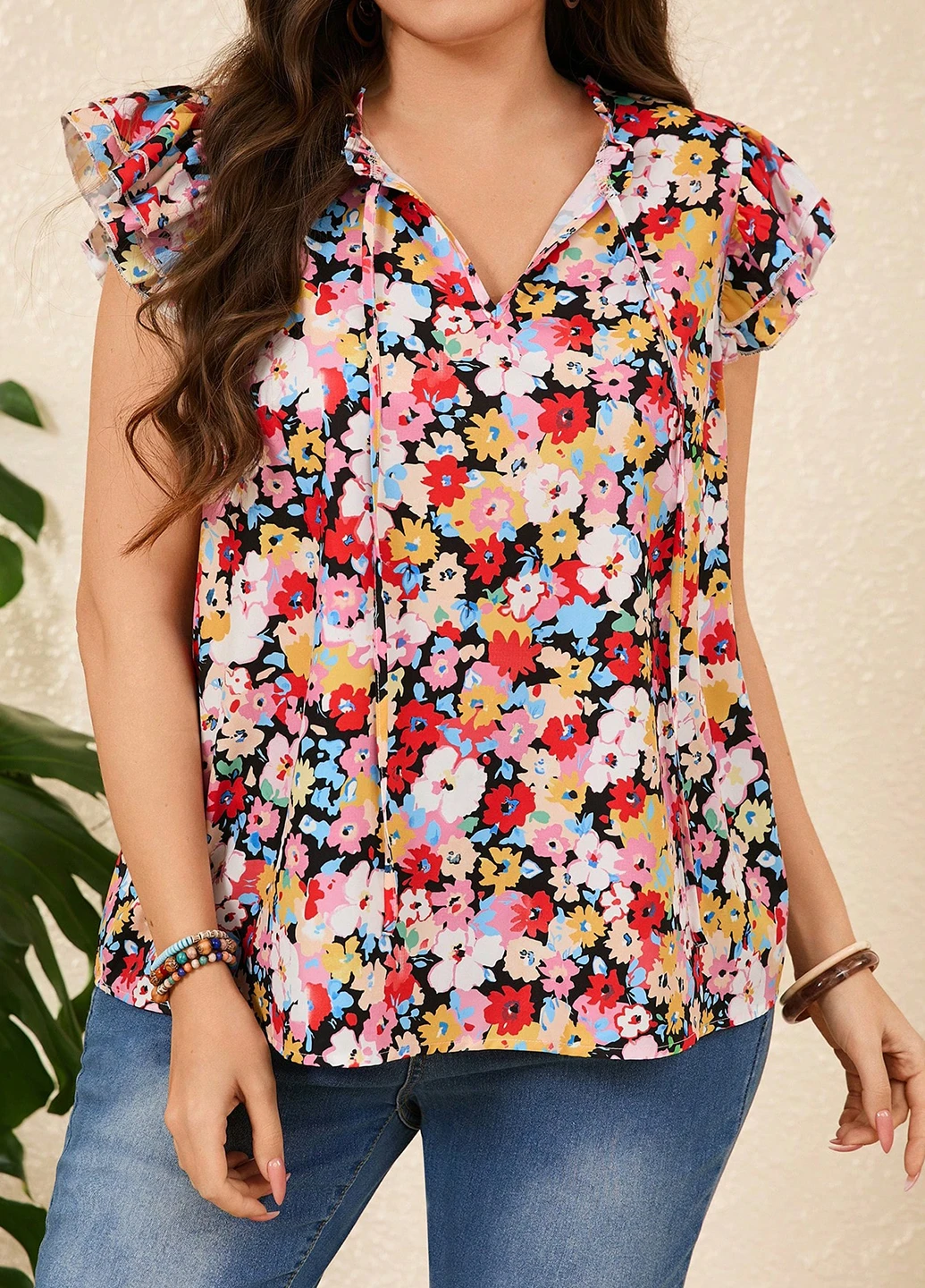 Комбінована блуза SHEIN