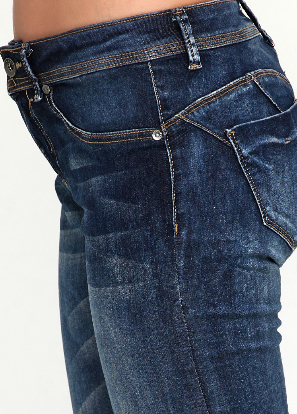 Темно-синие демисезонные джинсы Denim