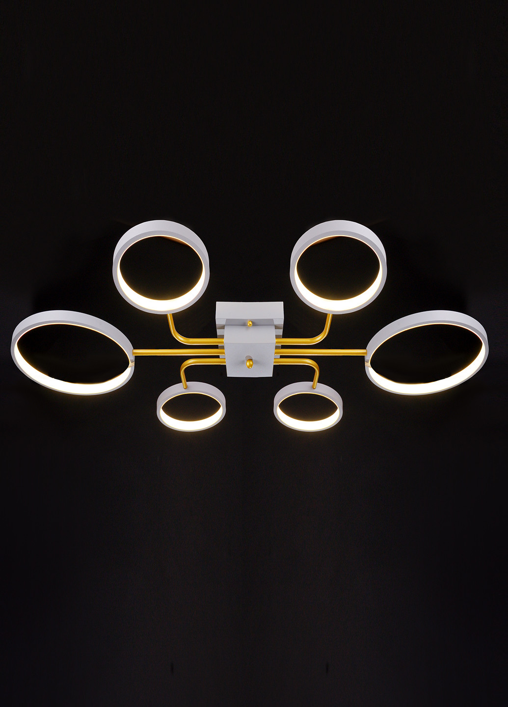 Світлодіодна люстра BR-01 640C/6 LED 40W WW+NW+CW GY Brille (251891737)