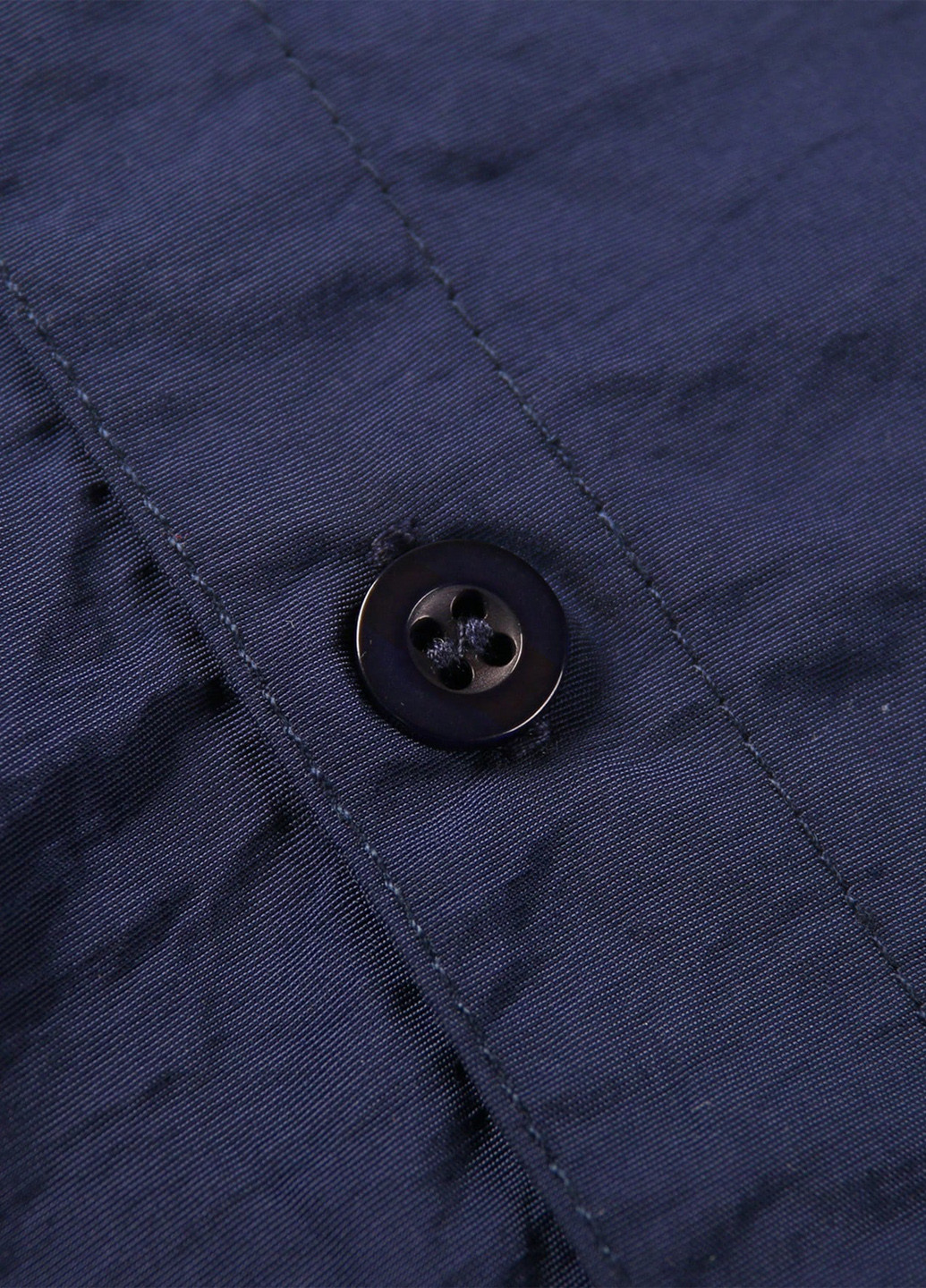 Темно-синяя кэжуал рубашка однотонная SHEIN