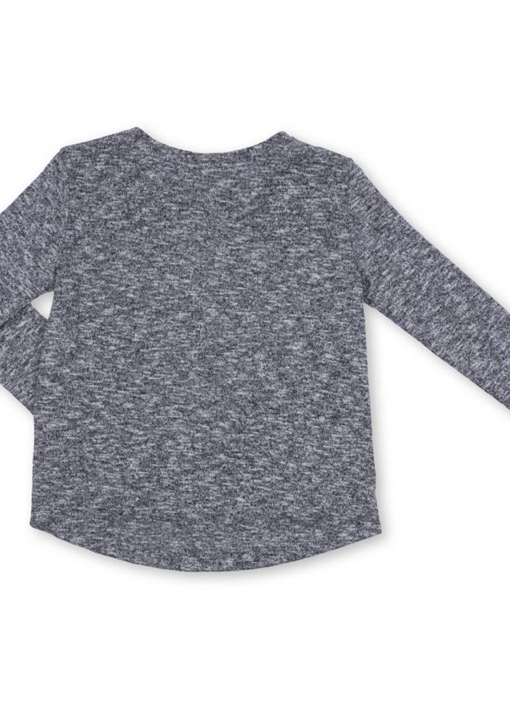 Кофта с аппликацией из пайеток "BEST" (1257_1-116G-gray blue) Breeze (202365632)